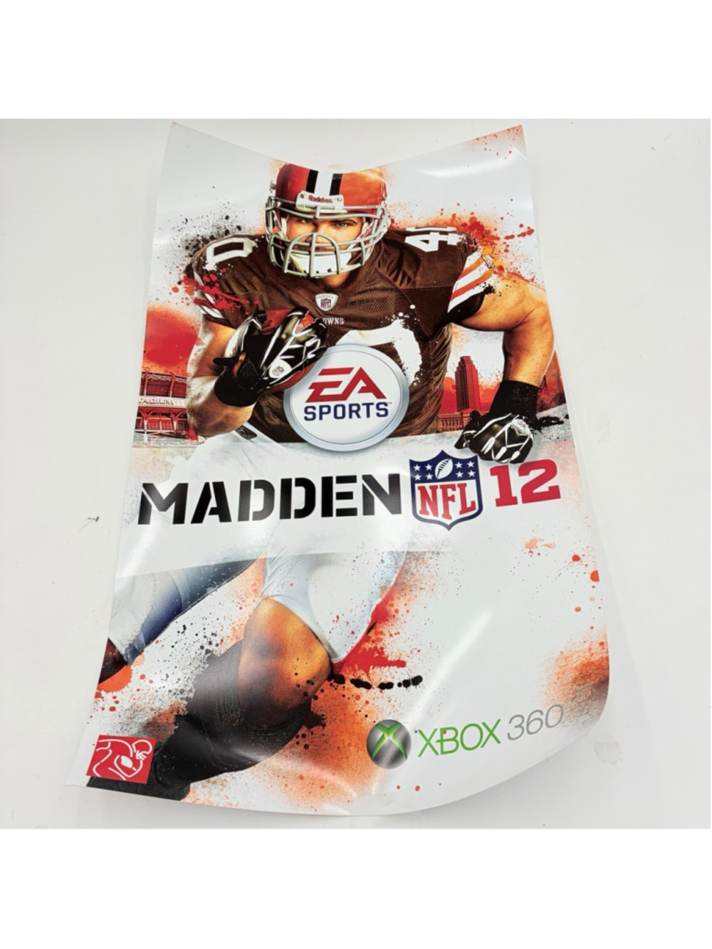 Madden NFL 12 Xbox 360 Store Promo Display Poster Peyton Hillis 16x24